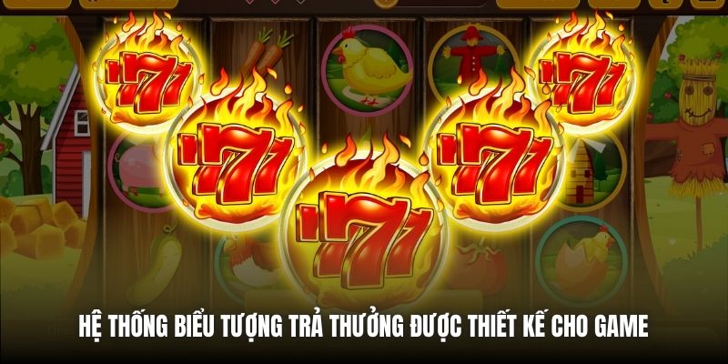 Hệ thống biểu tượng trả thưởng được thiết kế cho game