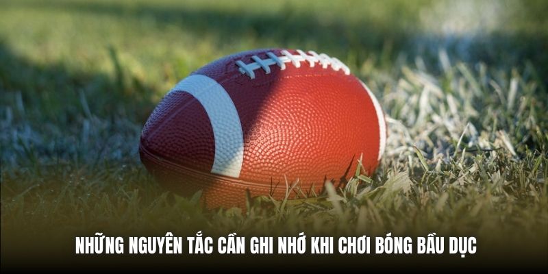 Những nguyên tắc cần ghi nhớ khi chơi bóng bầu dục
