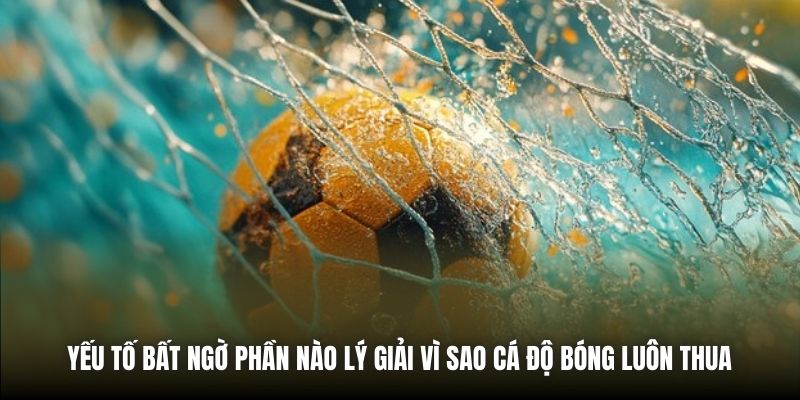 Yếu tố bất ngờ phần nào lý giải vì sao cá độ bóng luôn thua 