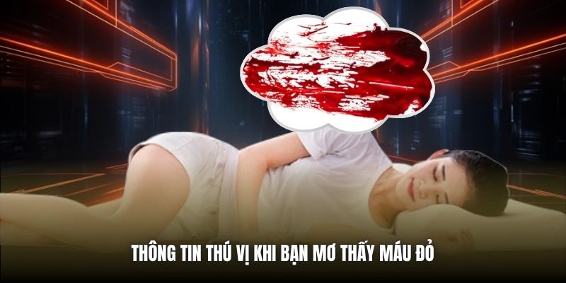 Thông tin thú vị khi bạn mơ thấy máu đỏ